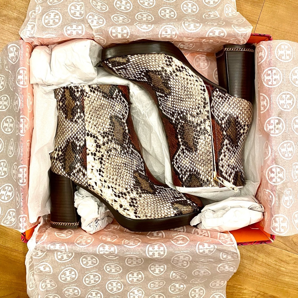 Tory Burch Ruby Snake Boot Size 9